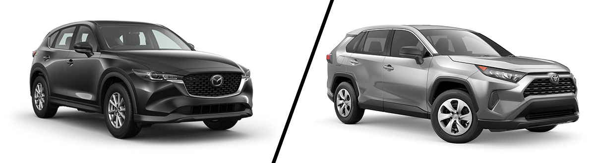 2023 Mazda CX-5 vs Toyota RAV4 Exterior
